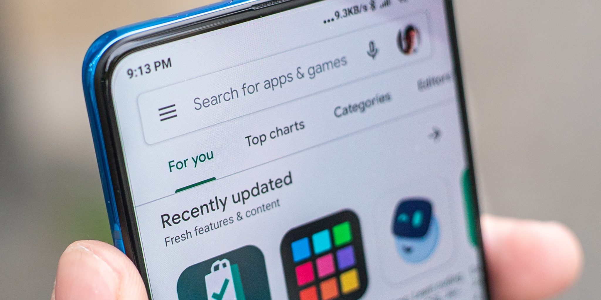 Google Play Store Receives an Android Update